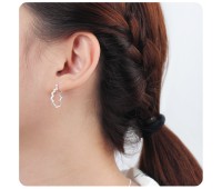 Silver Hoop Earring HO-2514